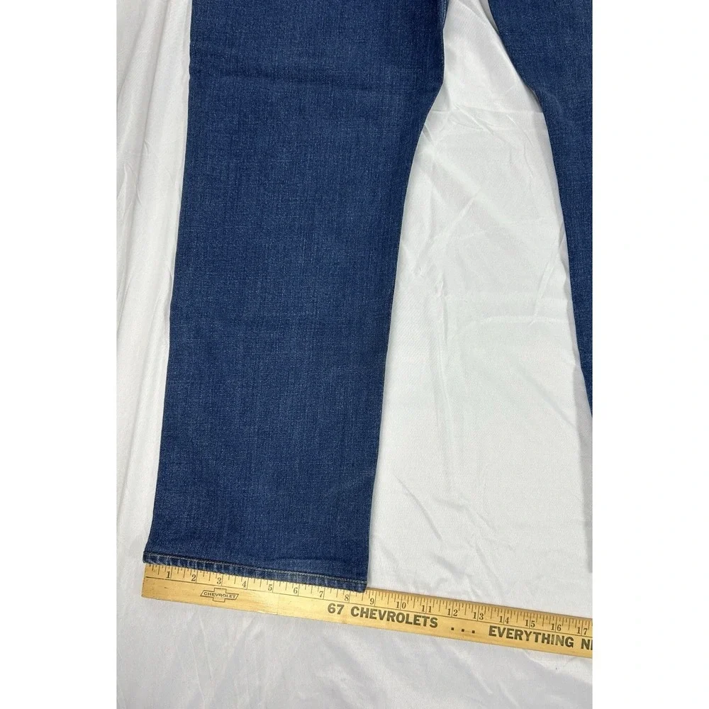 Vineyard Vines‎ Men's Blue Straight Denim Jeans Cotton Button Zip 5-Pocket Solid
